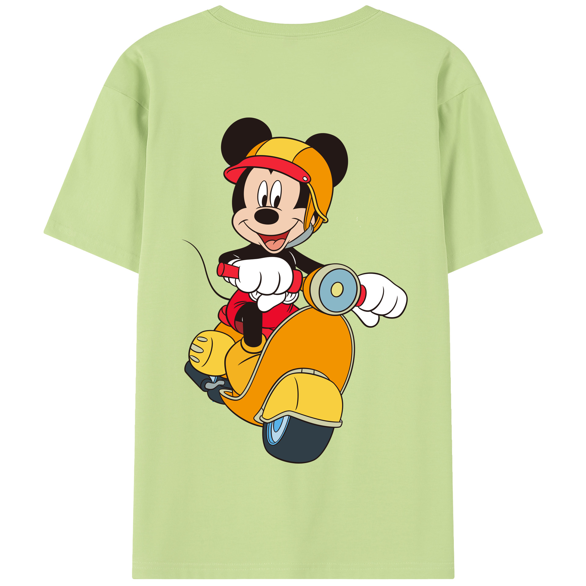 （画像用） ミッキーマウス Mickey Mouse 綿100％半袖Tシャツ（背面プリント）
